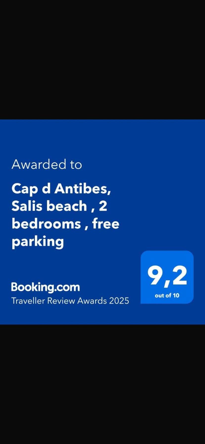 Cap D Antibes, Salis Beach , 2 Bedrooms , Free Parking 外观 照片